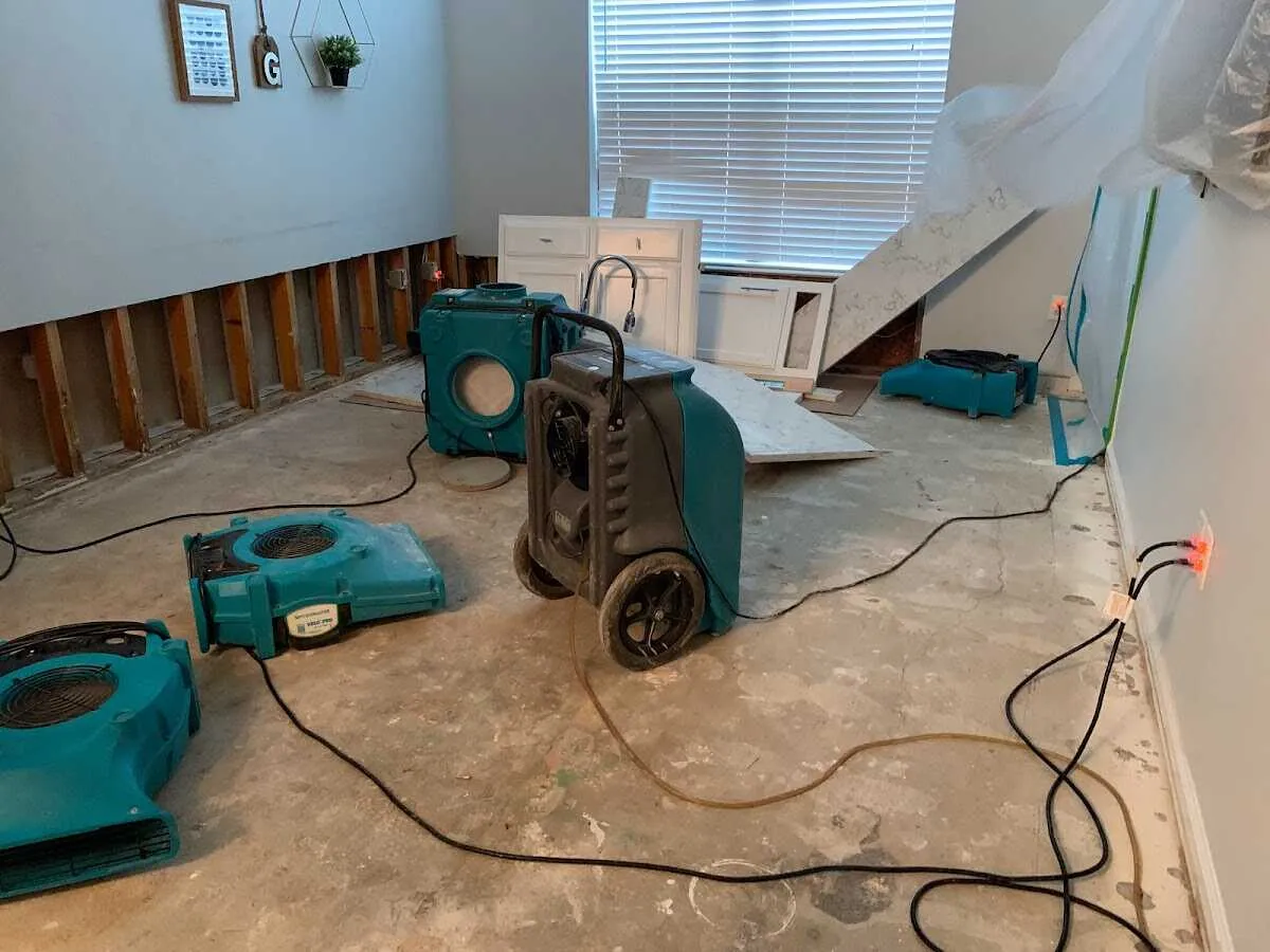 Dehumidifier in flood-cut room for Water Extraction & Removal in Oregon